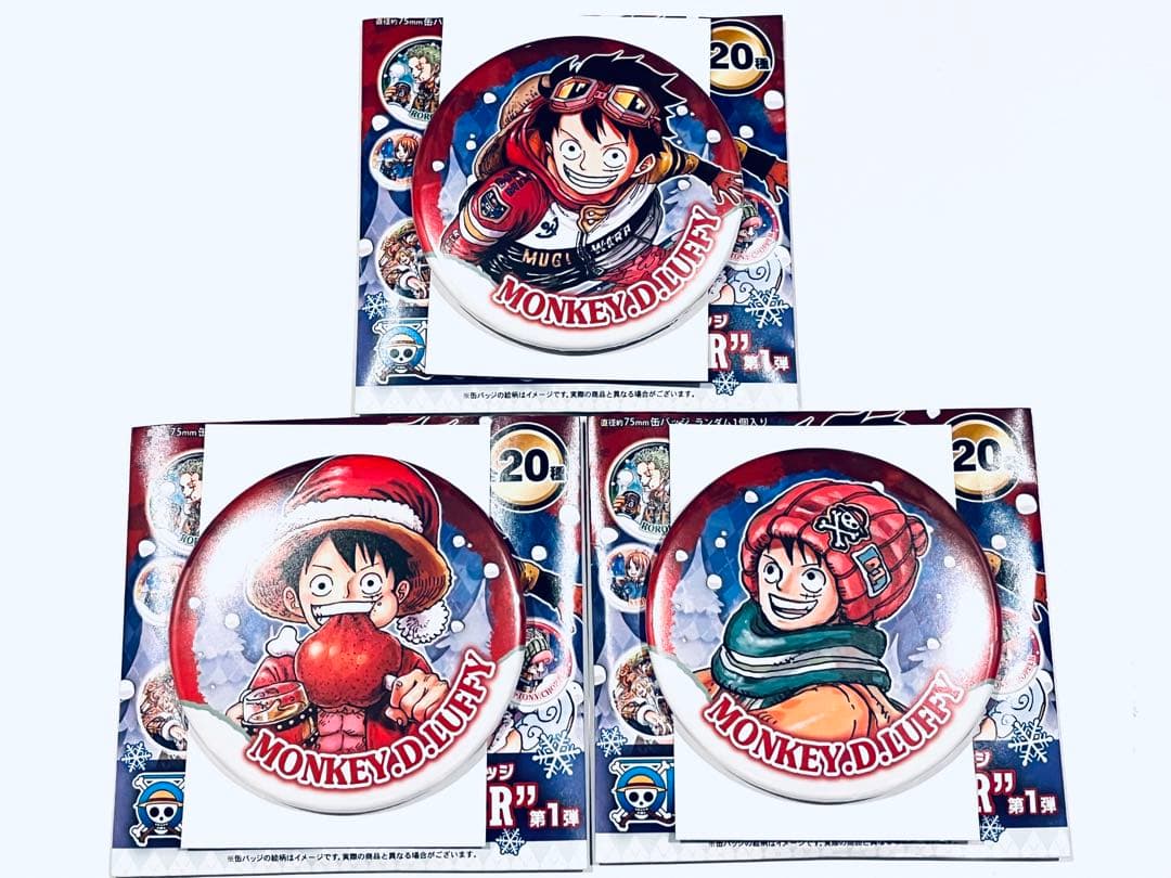 ONE PIECE缶バッジルフィセット