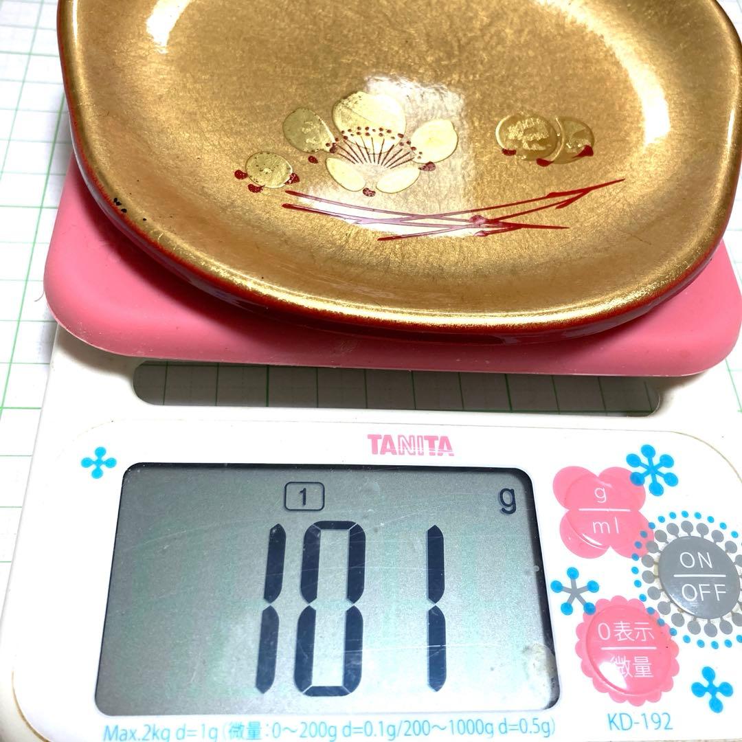 金箔　漆器　5枚　新品　日本伝統工芸品