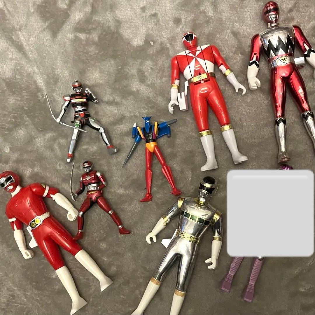 平成レトロ 戦隊もの ヒーローセット ソフビ 80年代 90年代 - メルカリ