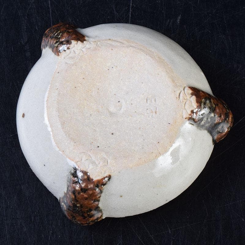 茶道具　楽山窯　清水楽山造　玉取竜　香合　共布共箱　C　R9023