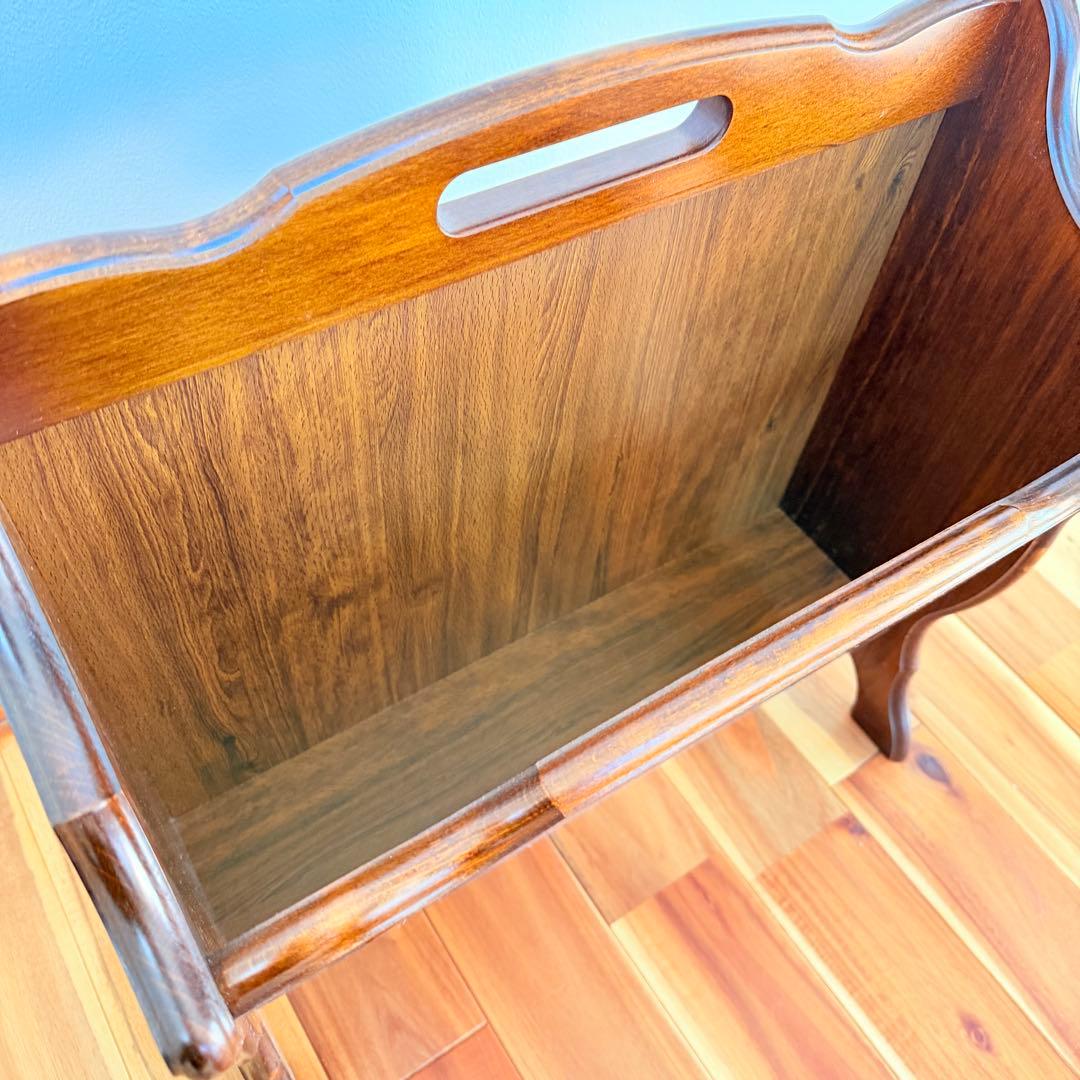 未使用品級　カリモク　マガジンラック　karimoku コロニアル