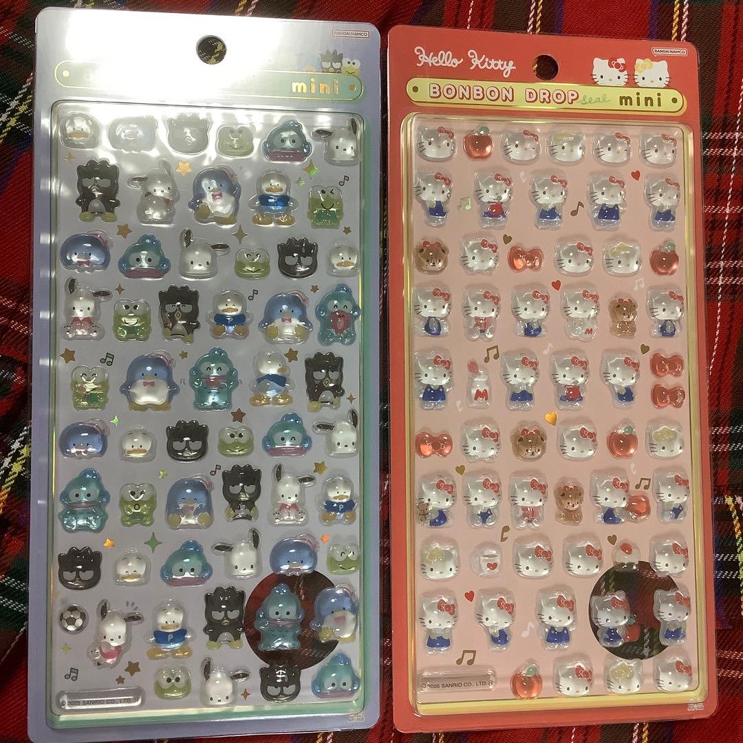 【1月10日購入!】サンリオ　ボンボンドロップシール《国内正規品》8枚コンプ