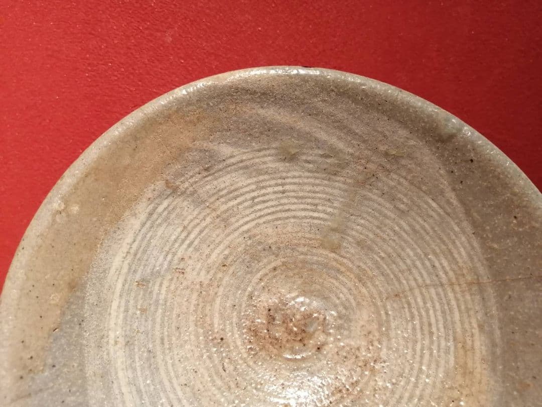 李朝初期　刷毛目皿