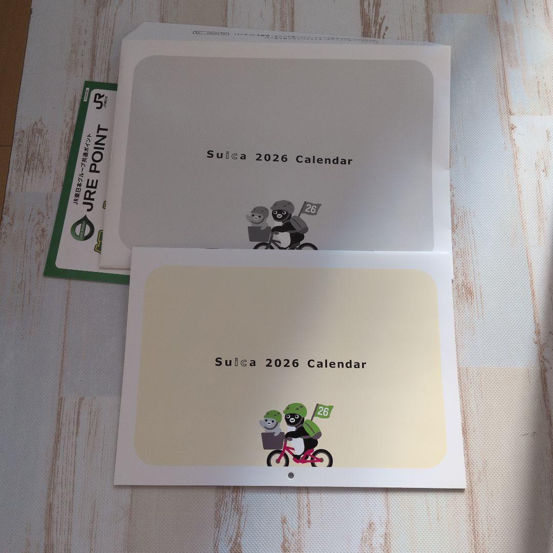 おまけ付き 希少 JR スイカペンギンカレンダー 2026 ① - メルカリ