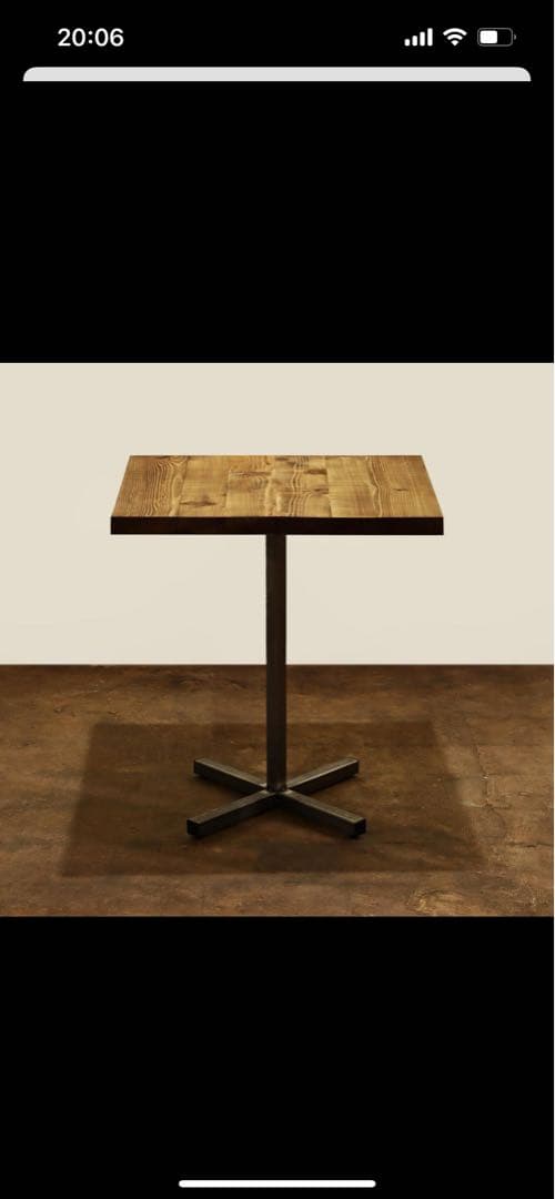 ヴィンテージ｜足場板｜カフェテーブル｜サイドテーブル｜ライトブラウン