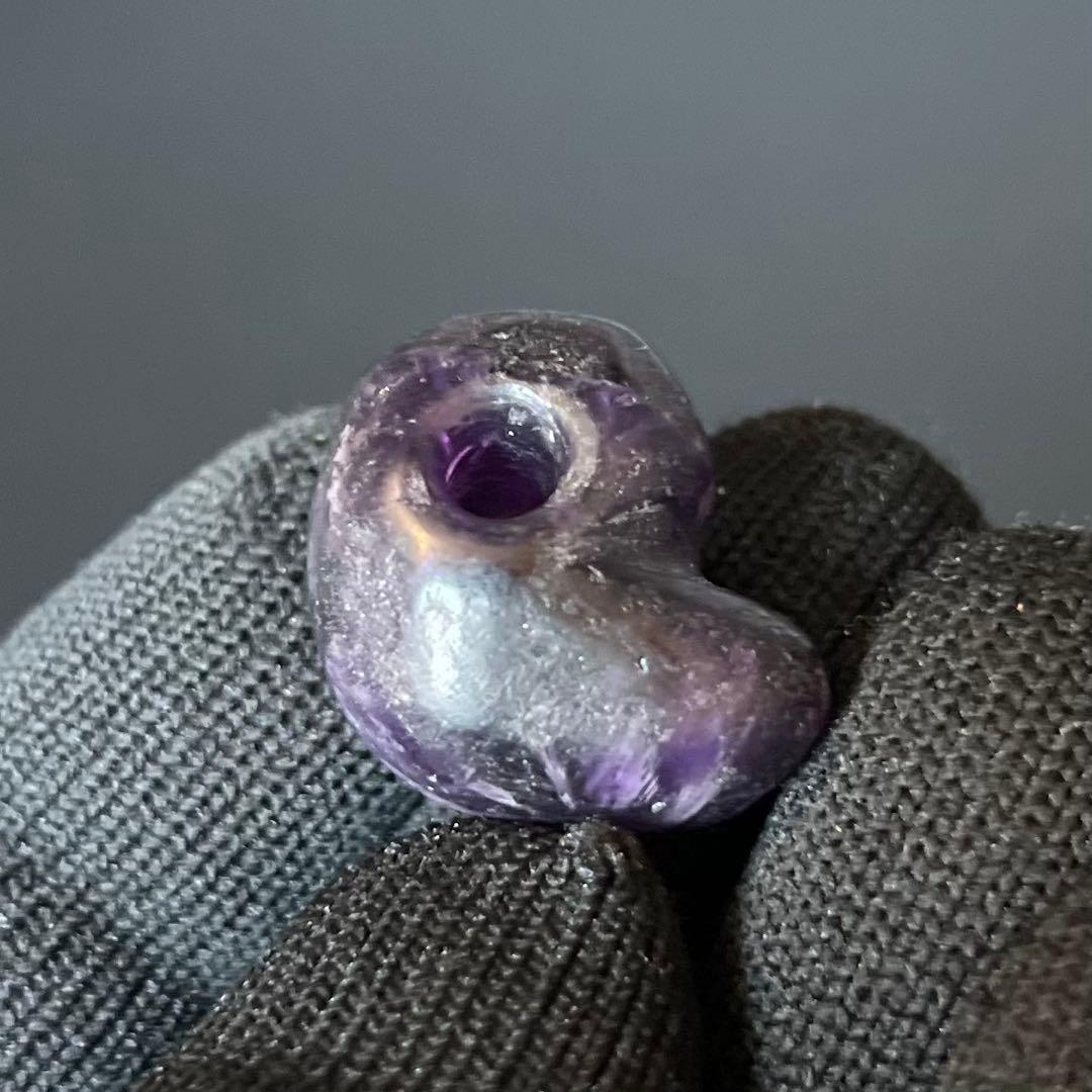 古墳時代 出雲形 勾玉 紫水晶 美形 ころっと可愛い小ぶり奈良県伝承