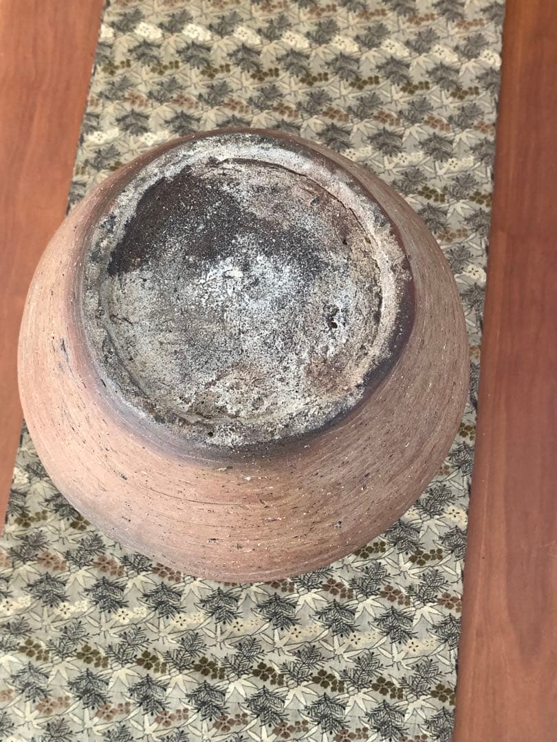 灰釉陶の持ち手付き壺 木箱付き 漢時代灰釉双耳壷花入れ