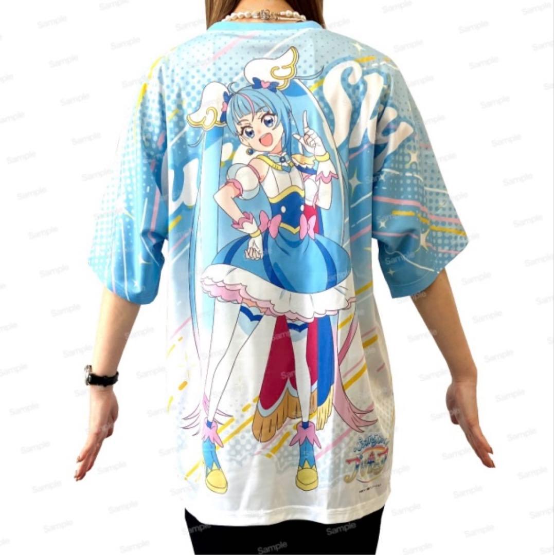 プリキュア　フルグラフィックTシャツ　キュアスカイ　ブルジュラ　フリーサイズ
