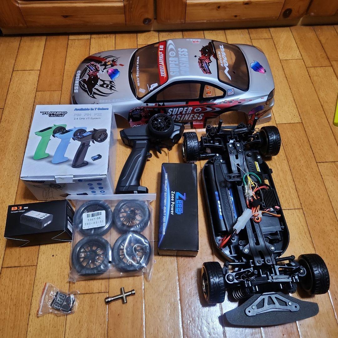 ■専用■　　タミヤ ドリフト ラジコン フルセット　TT01　　シルビア　ボディ