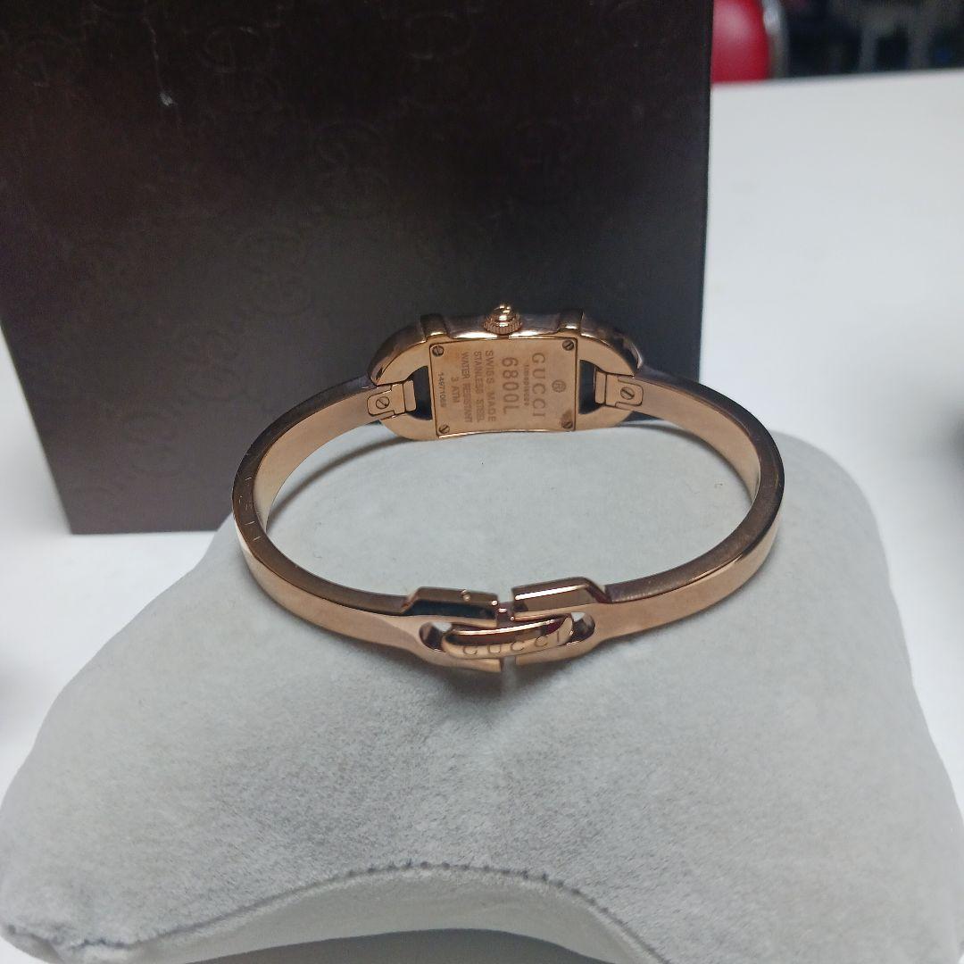 GUCCI 腕時計 型番6800L ゴールド レディース 箱付き