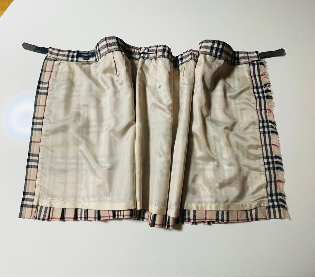 Rin❤︎ 様 BURBERRY 2way. 裏地付きラップスカート150
