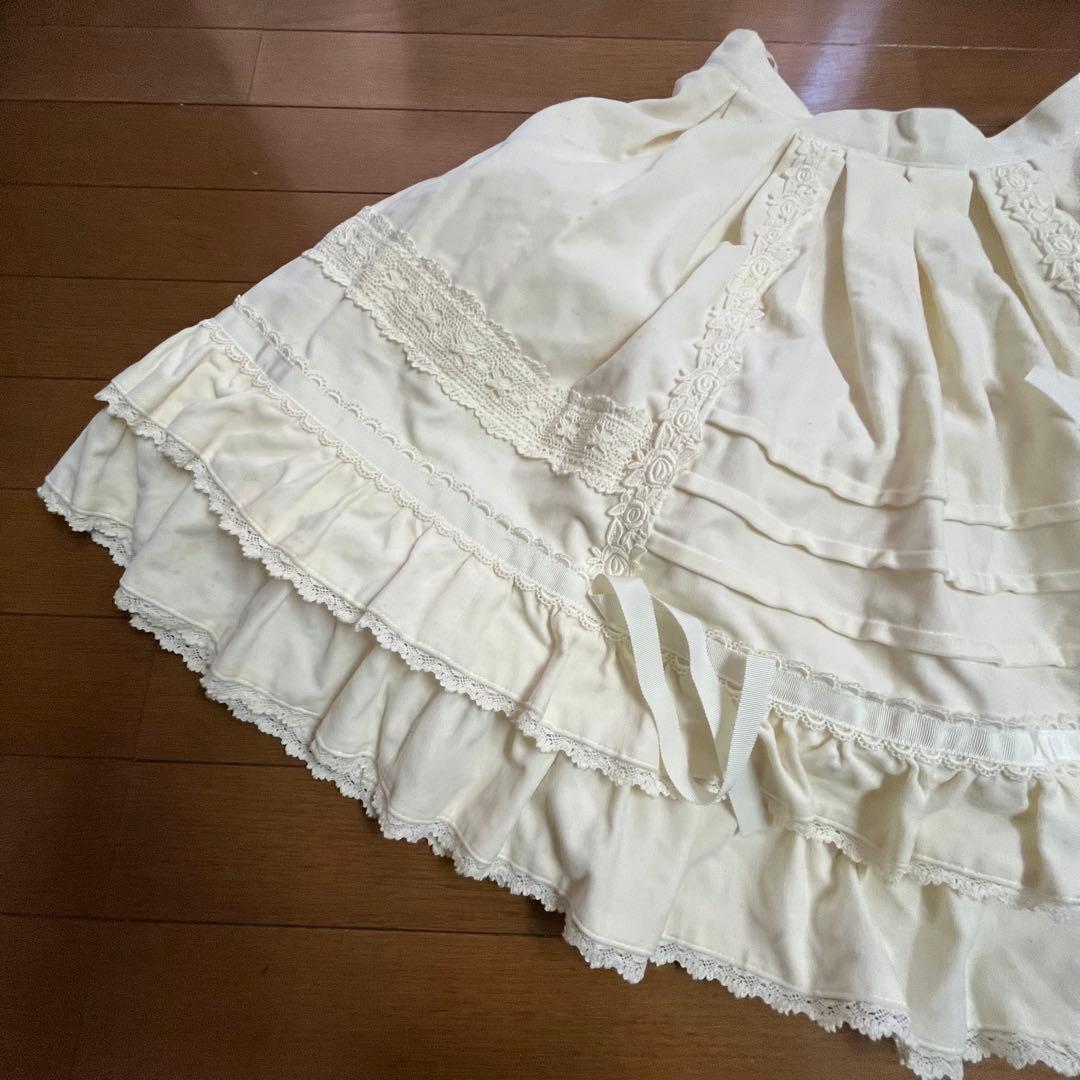 そ*ろ様 ベイビーザスターズシャインブライト スカート 秋冬 別珍 チュール付