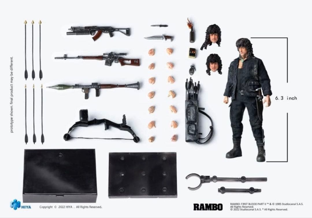 Hiya Toys ランボー3 フィギュア 1/12