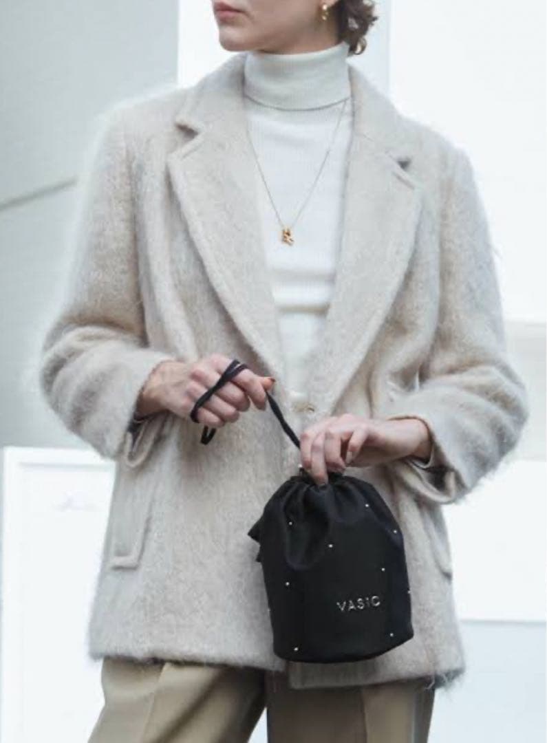 【VASIC】 DAY-TO DRAWSTRING STUDS ブラック