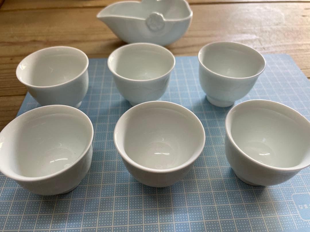 樋渡陶六 煎茶器【m1125 骨董品 茶道具 有田 白磁 茶道 茶器 レトロ 】