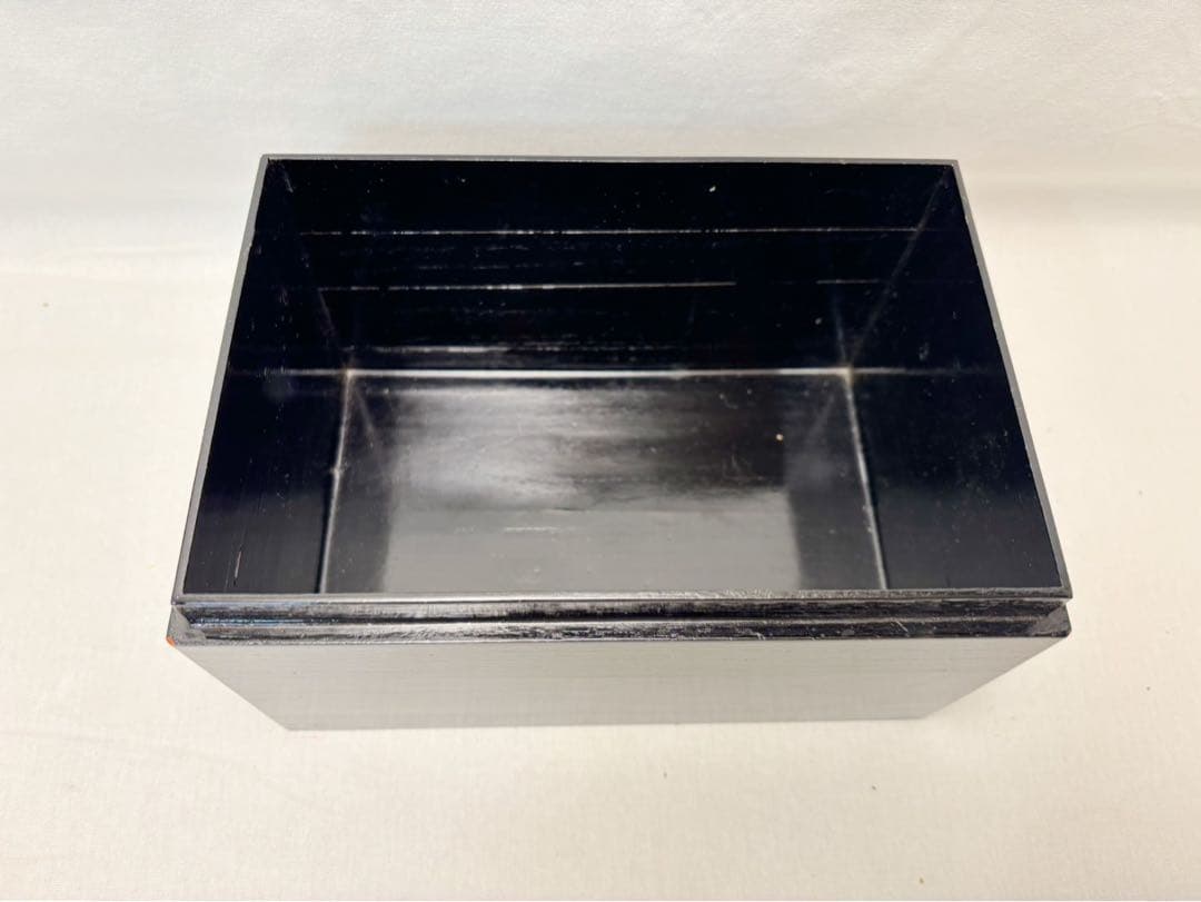 ほぼ未使用 茶道具 黒面朱利休茶箱 セット 茶碗 棗 茶筅 振出 巾筒