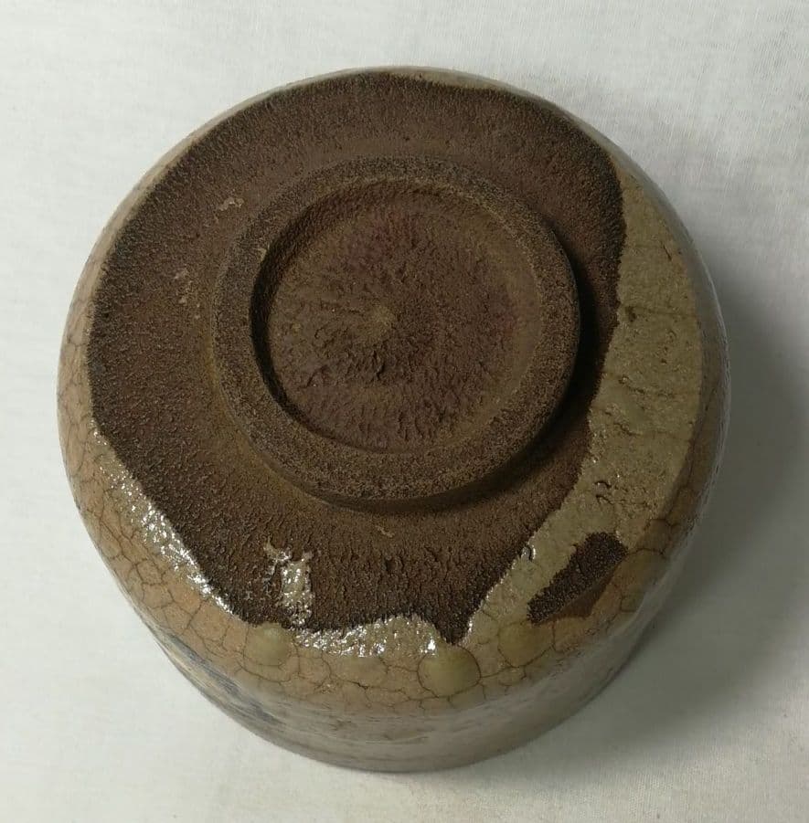 唐津焼 絵唐津 茶碗 梅月堂五世 香川景嗣 歌 共箱 茶道具