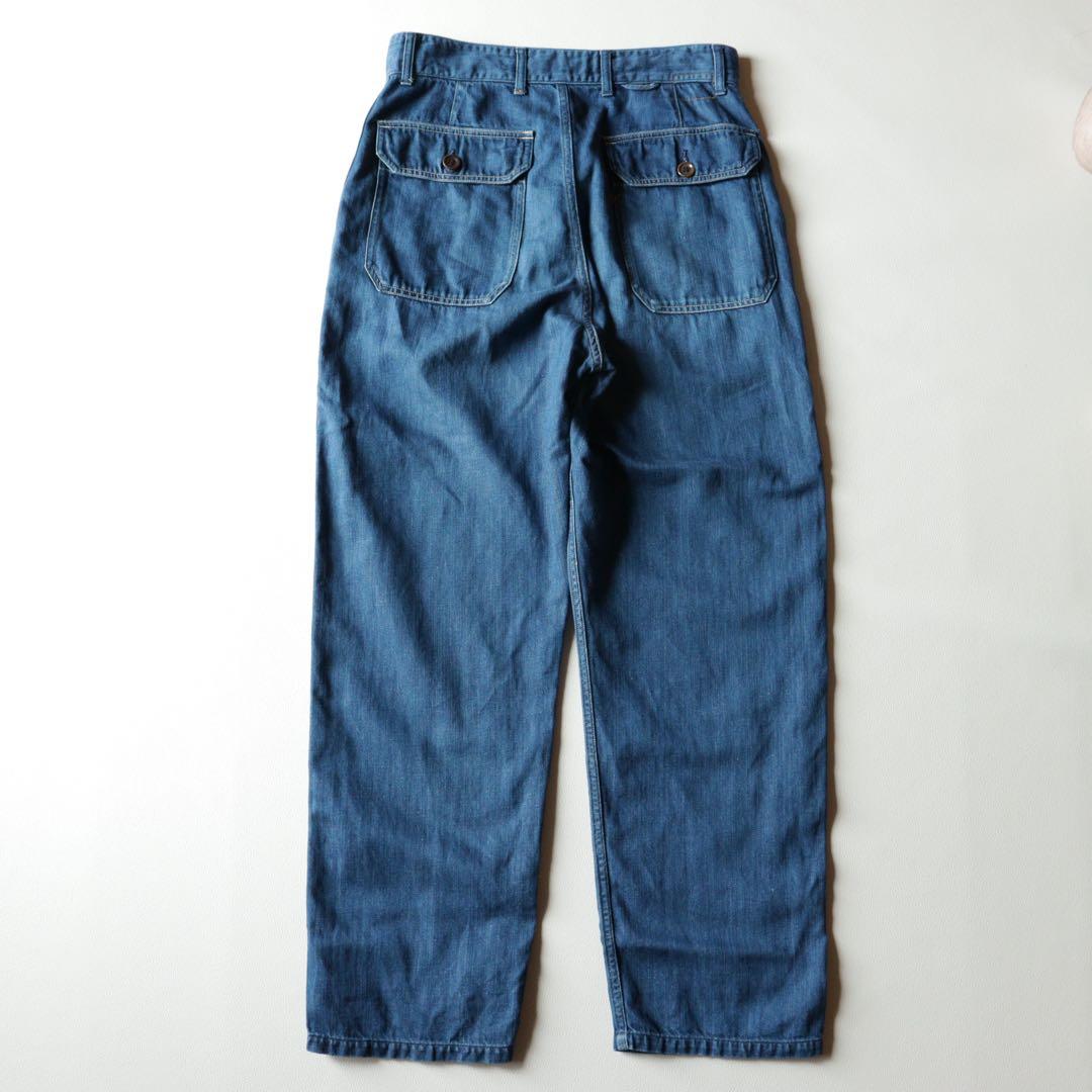 専用商品5181【美品】45R 小麦デニムの908ベイカーパンツ（加工） リネン