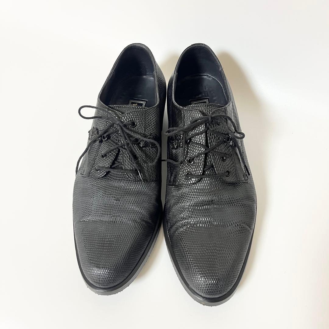 ヴェルサーチ　革靴　リザード　ビジネスシューズ　メデューサ　25.5cm