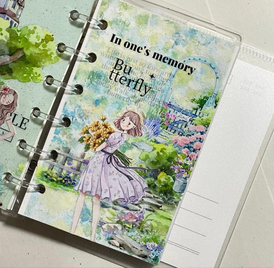 繁星梦屿《夏日逢花》海外マスキングテープ　マステ 【2453】