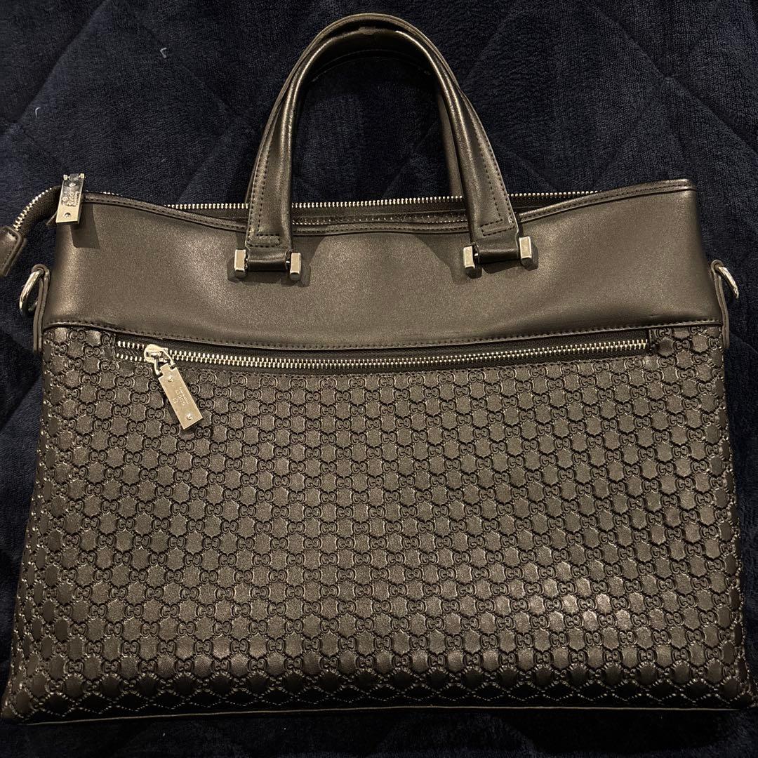 GUCCI グッチ　ビジネスバッグ　ブラック　黒