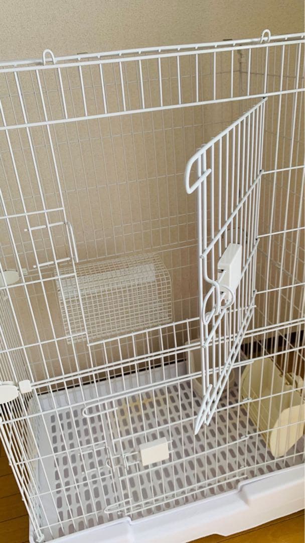 キャットケージ LIFELEX 出入り簡単ドア付き キャットケージ: ペット