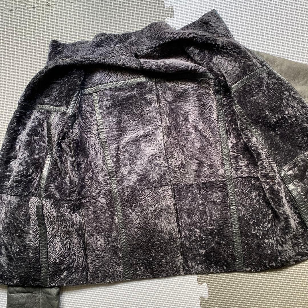 イタリア製 MA-1 typeレザージャケット ARMANIと同ファクトリー生産