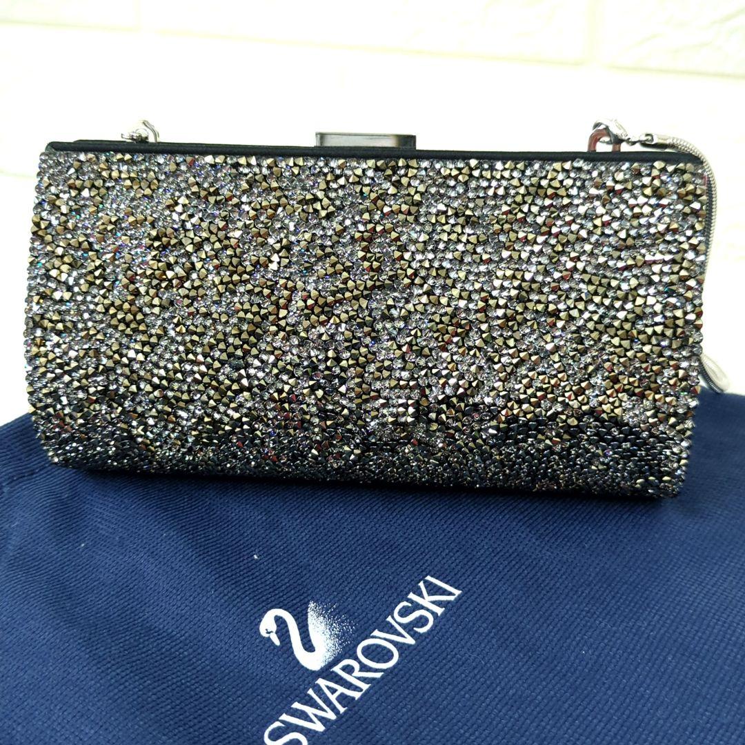 SWAROVSKI スワロフスキー ミニ パーティ バッグ ラインストーン