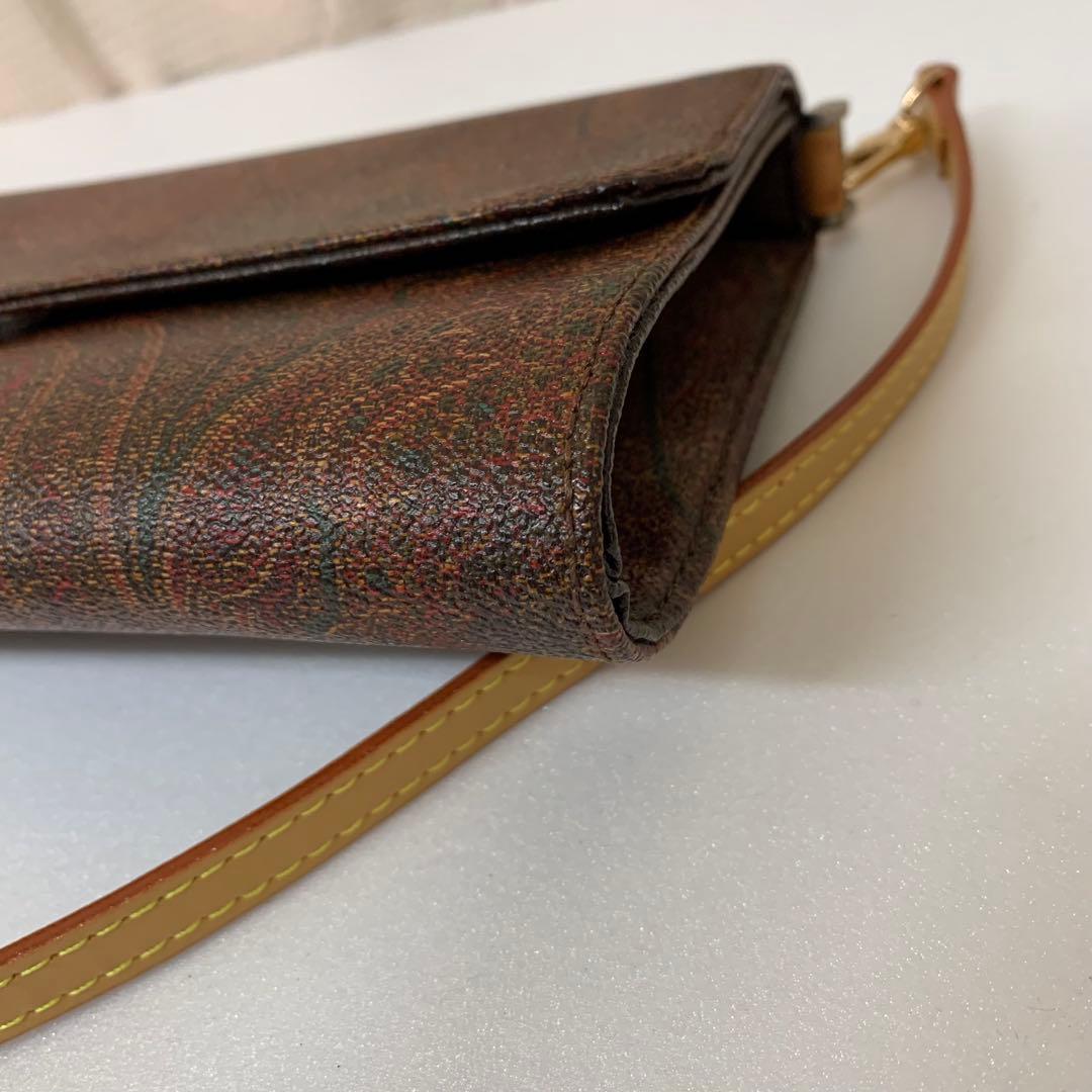 エトロ ワンショルダーバッグ ペイズリー柄 PVC 金具