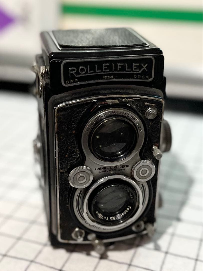 Rolleiflex 二眼レフカメラ Tessar 75mm f/3.5 使えるジャンク