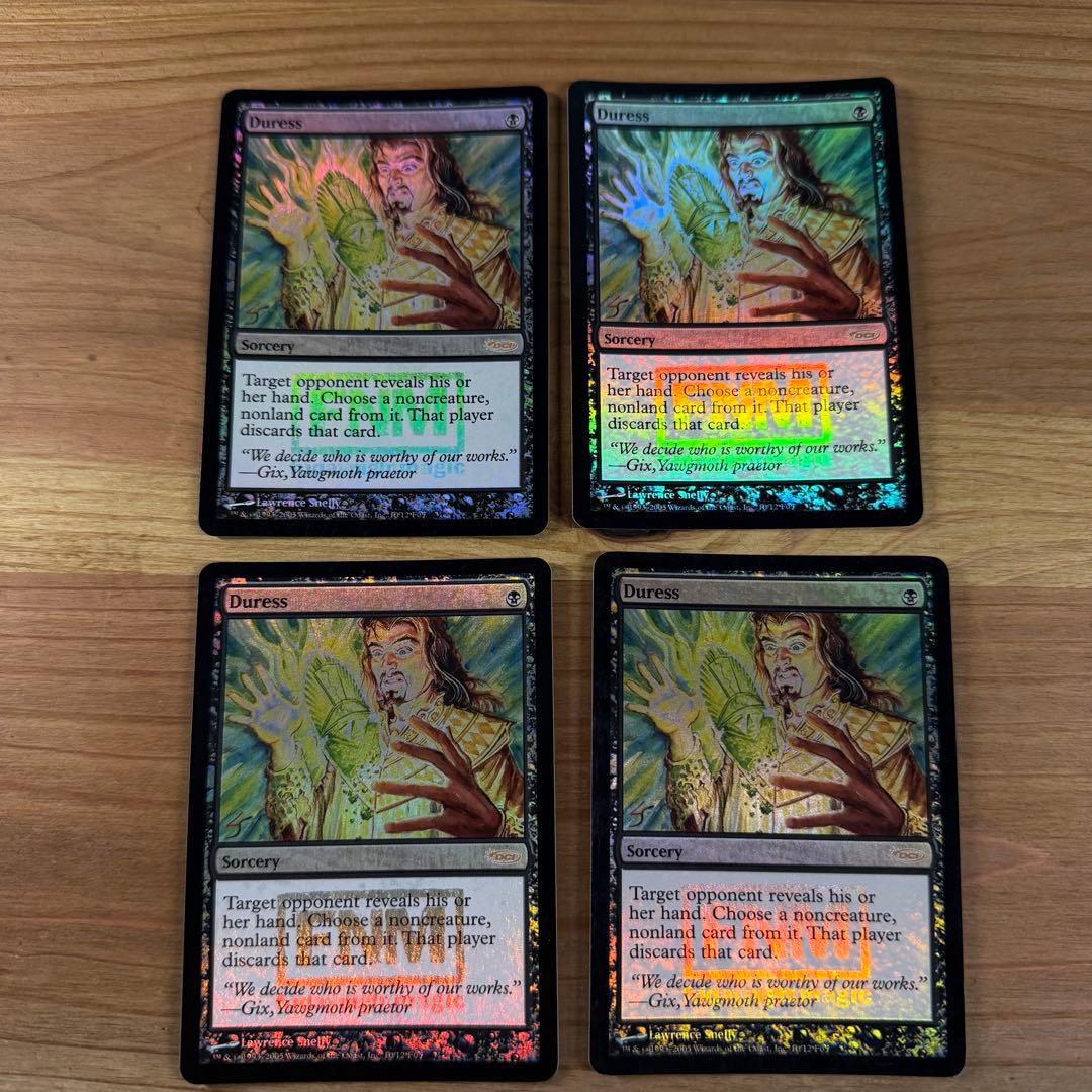 強迫 Duress foil 4枚 英語 MTG - メルカリ