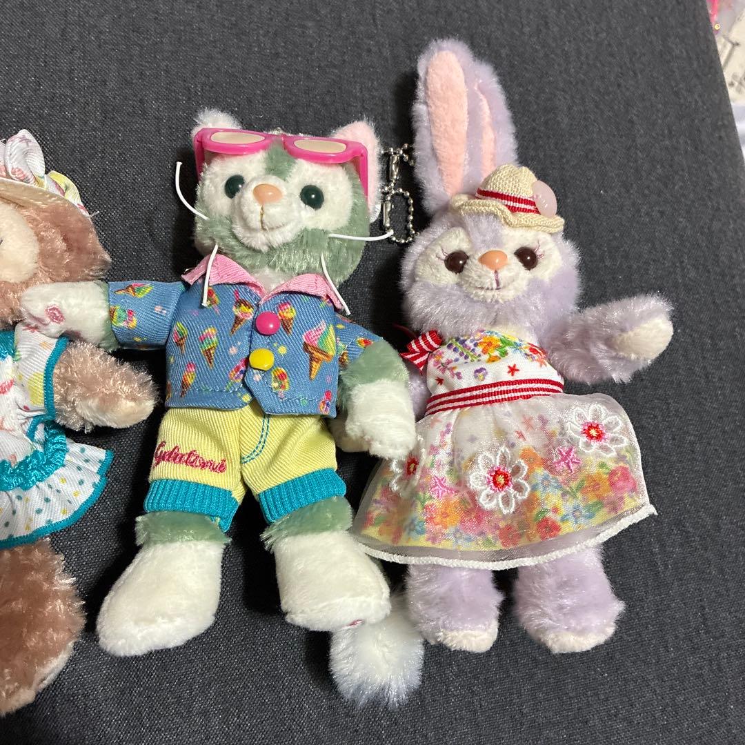 サニーファン2019 ディズニー ダッフィ ぬいぐるみバッジ キーホルダー