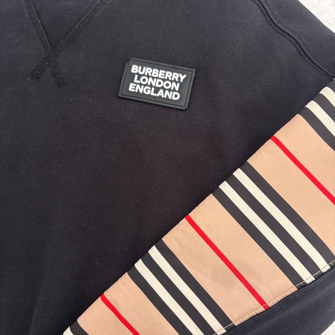 BURBERRY キッズ ストライプ トレーナー