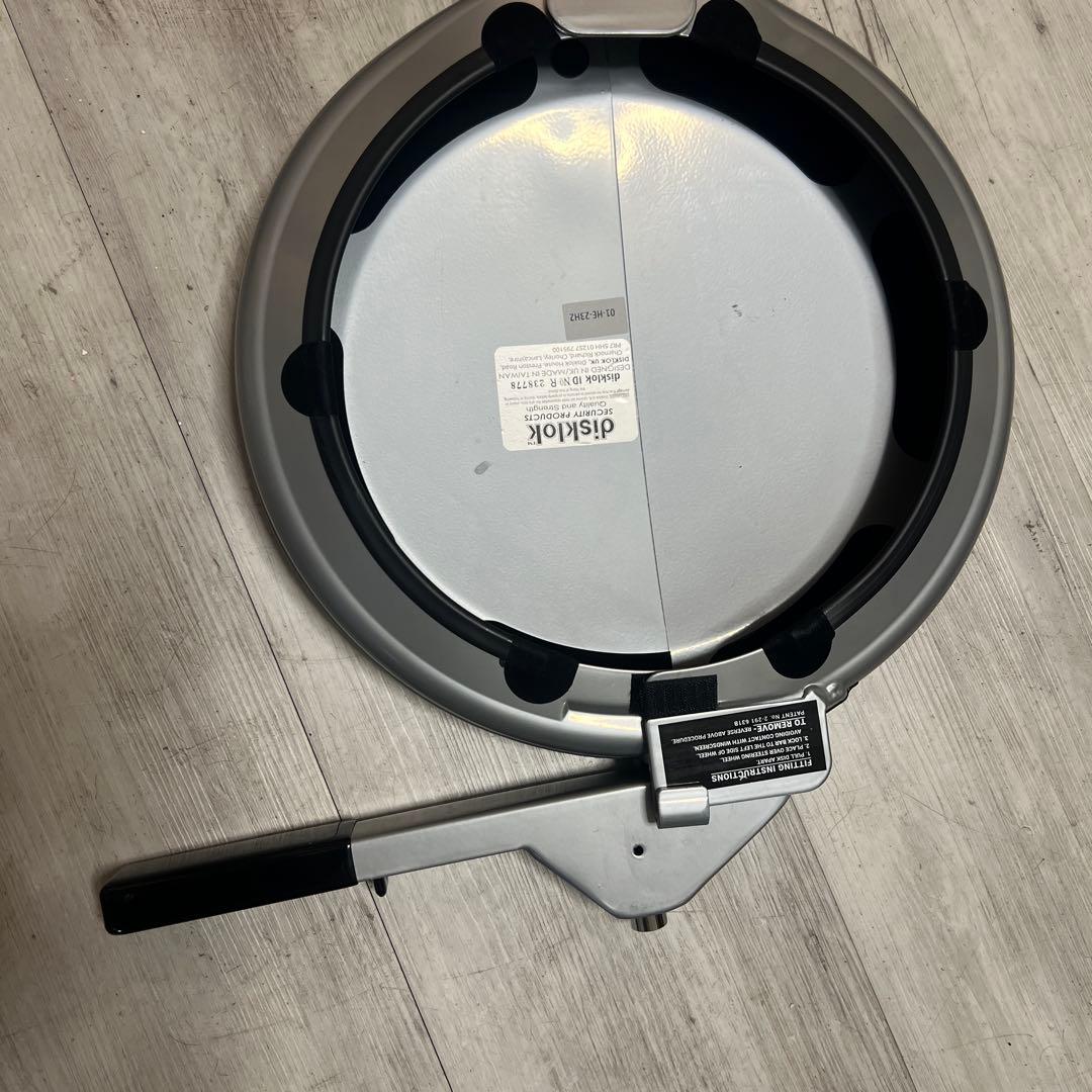 disklok ステアリングロック シルバー盗難防止フルセットランクル300