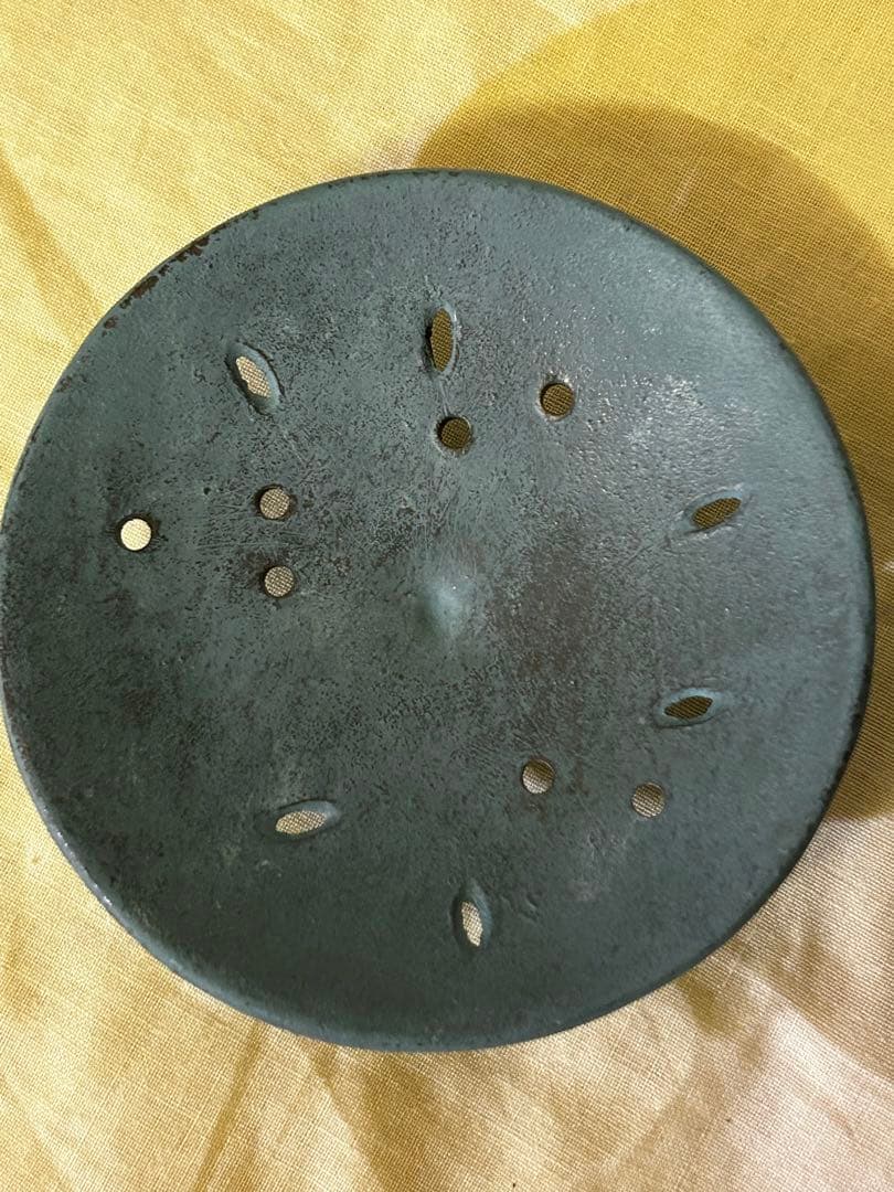 期間限定値下げ 1989年製 石黒 鏘ニ 作 青銅製 手付 香炉「南天