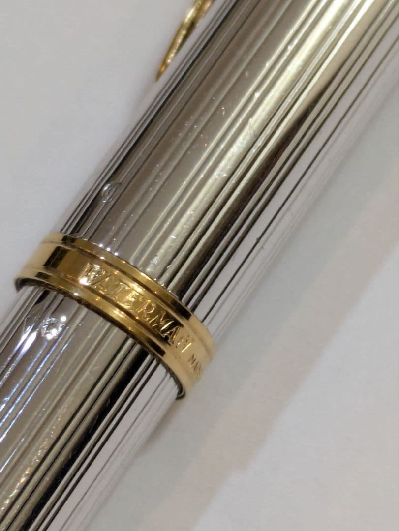 ウォーターマンPARIS万年筆F細字ボールペンスターリングシルバー