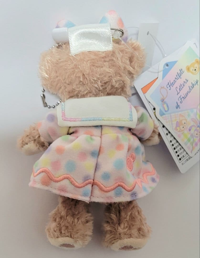 ぬいぐるみバッジ　７種　ダッフィーのハートフェルトレターズオブフレンドシップ