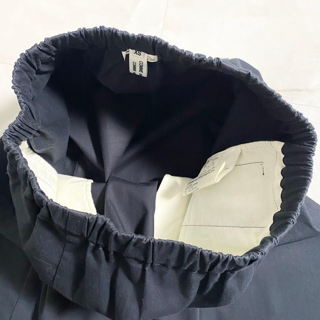 A16136 美品 コムデギャルソンコムデギャルソン　サルエルパンツ紺xs