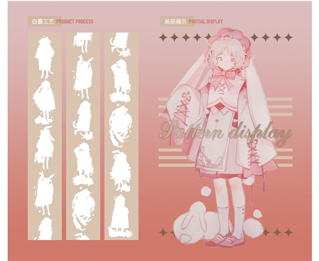 のこり１✩再販✩J466＃甜心储蓄卡(PET)切り売り海外人物マステ女の子