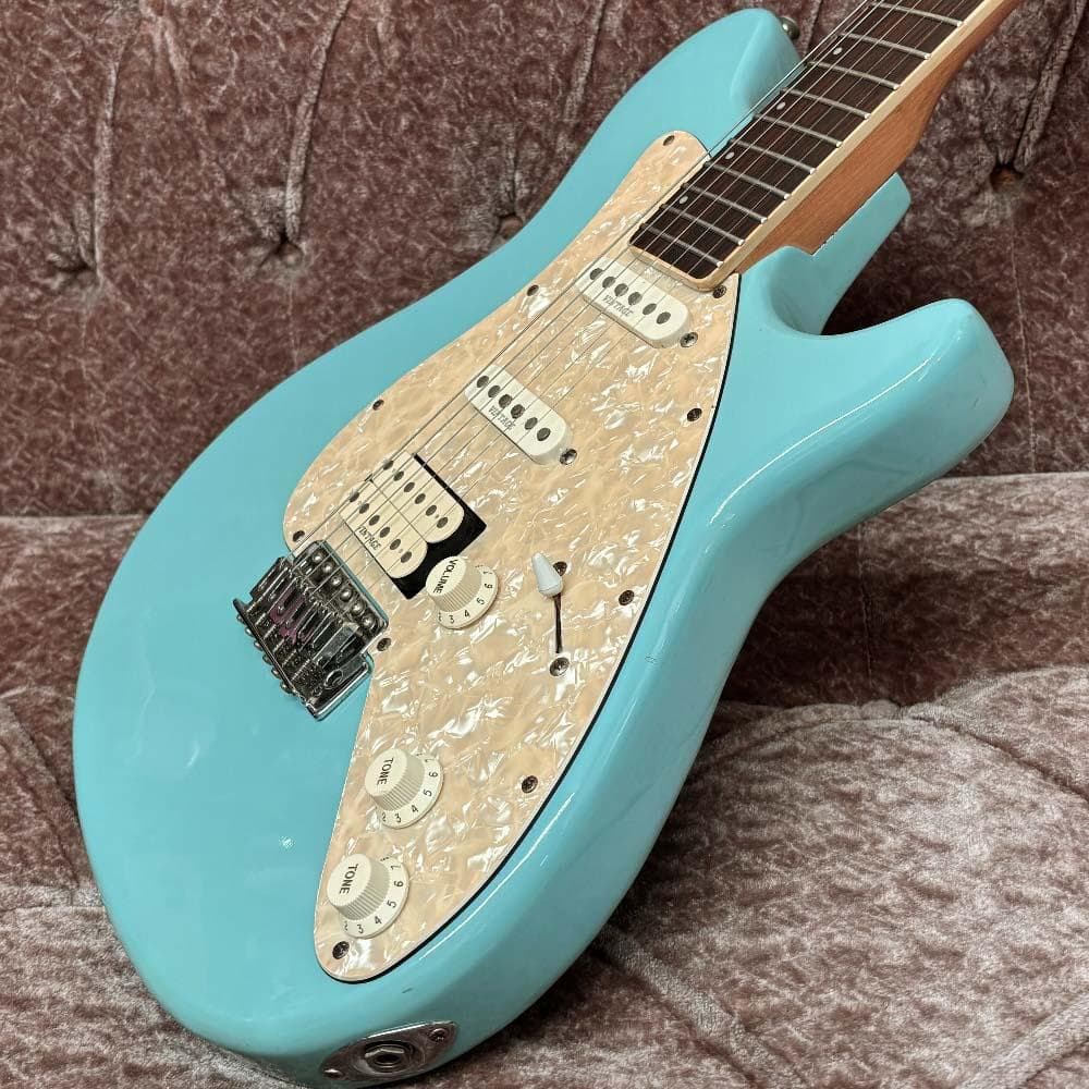 VINTAGE エレキギター ミントブルー系 弾きやすいギターです◇取りに来