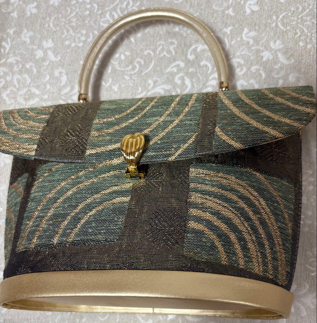 伊と忠　高級　草履バッグセット　23.5㎝　一度使用　新品同様シャンパンゴールド