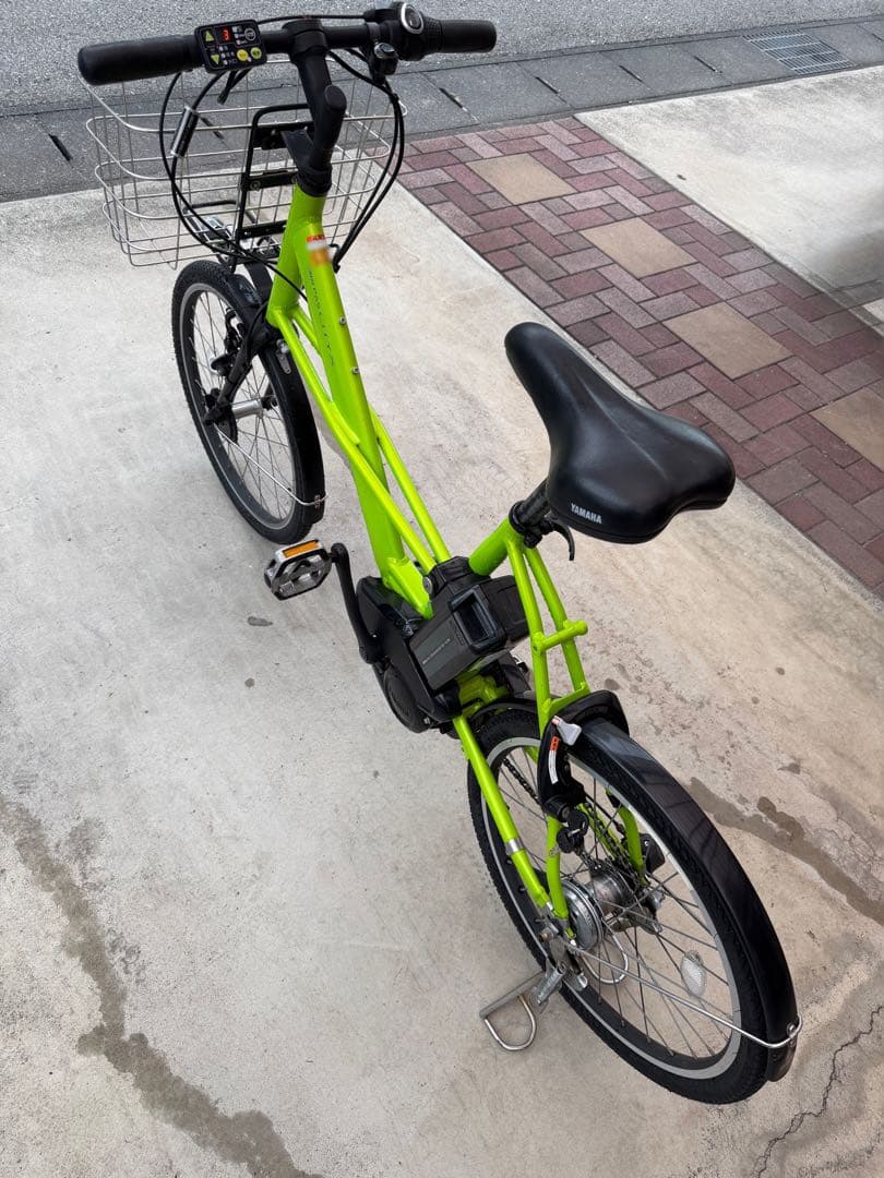 電動アシスト自転車 ヤマハPAS-CITYX バスケット付き グリーン