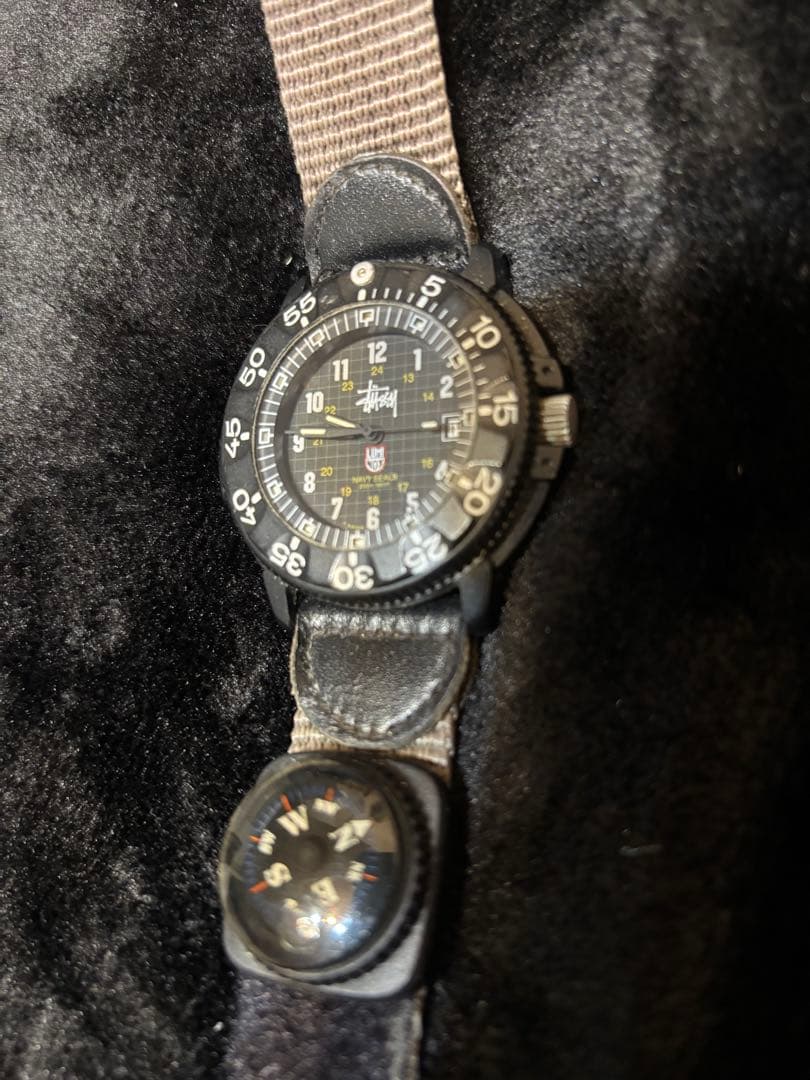 90's/STUSSY＆LUMINOX/初期コラボレーションウォッチ/当時物
