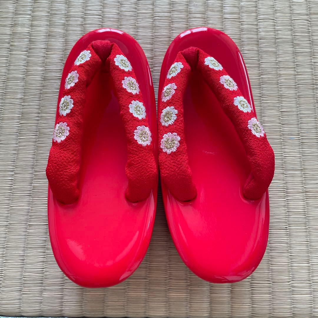 七五三　赤色　正絹　着物　3歳用　京ひめ