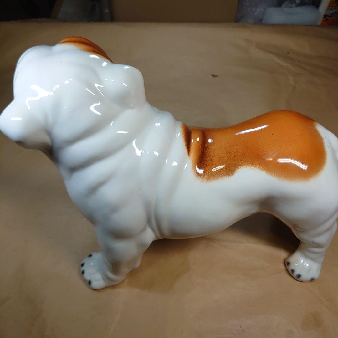 ブルドッグ　オブジェ　イタリア　陶器