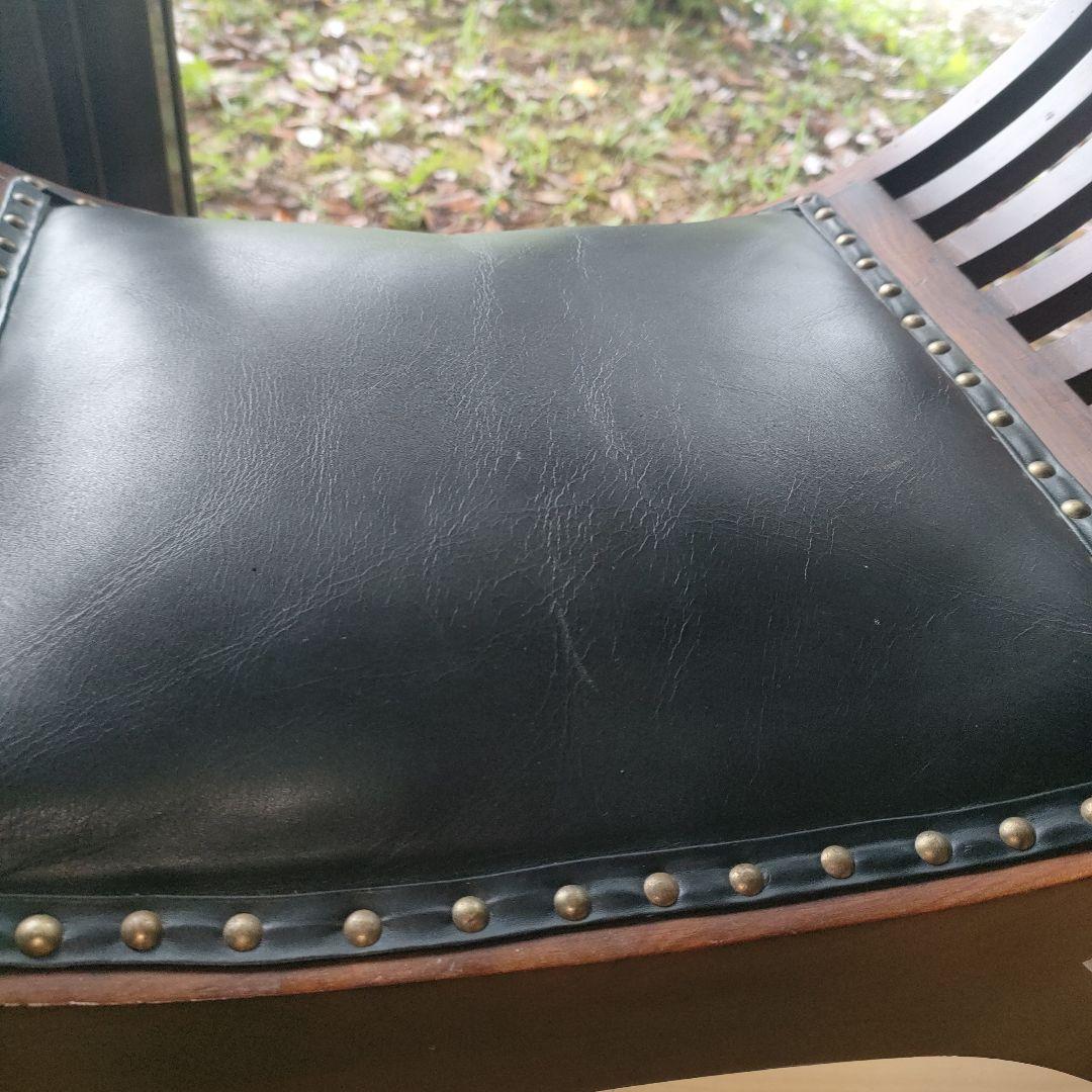 カルティニチェア 本革シート 椅子 バリ家具 アジア家具 スツール