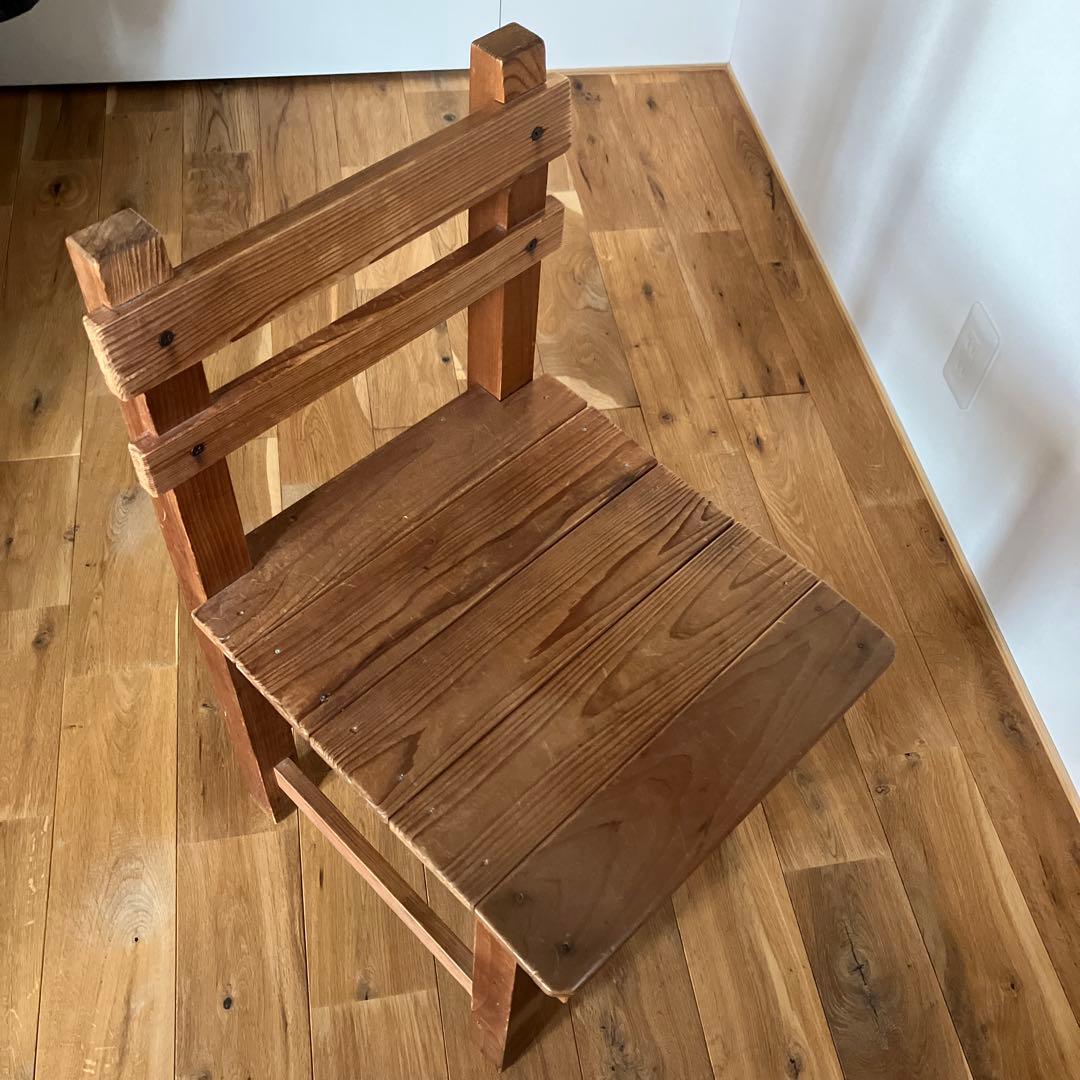 昭和レトロ 木製 椅子 学校椅子 イス 古道具 ヴィンテージ