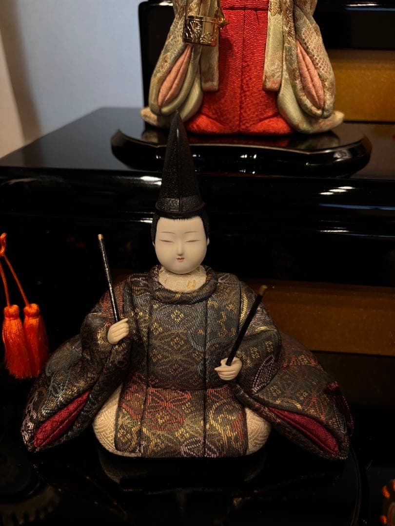 木目込み雛人形10人飾り