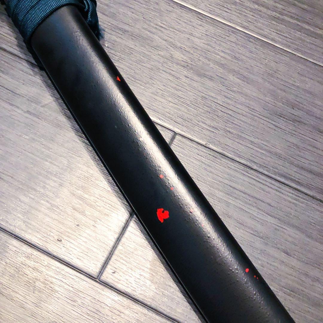 高級模造刀　居合刀　樋入り刀身　緑拵え　太刀　本格模造刀