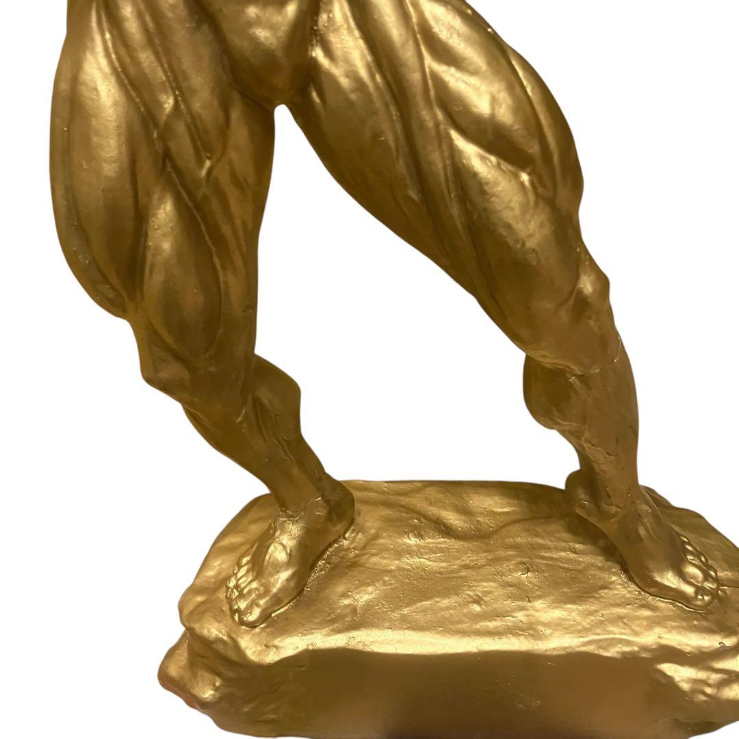 希少 ボディビルダー像 マッスル 筋肉美 ボディビル トロフィー USA製 黄金